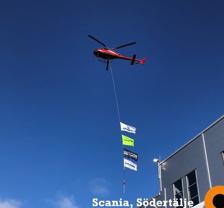 Helikopterlyft hos Scania